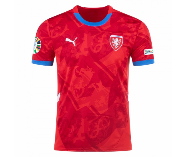 Euro 2024 Czechia Mens Home Jersey