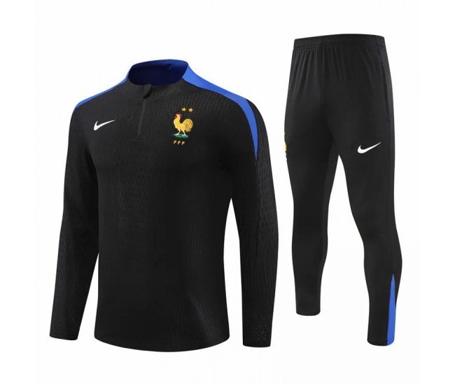 24-25 France National Team Mens Black Training Technical Tracksuit