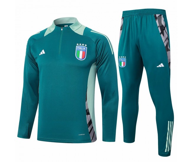24-25 Italy Mens Green Training Technical Tracksuit