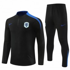 24-25 Netherlands Mens Black Training Technical Tracksuit