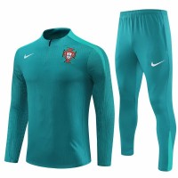24-25 Portugal National Team Mens Mint Green Training Technical Tracksuit
