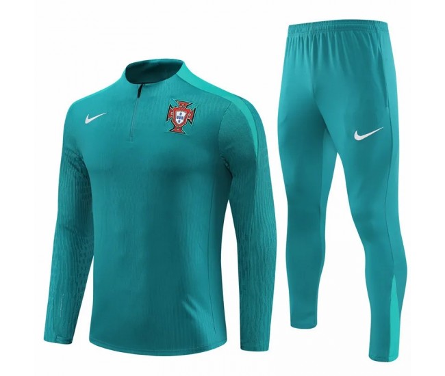 24-25 Portugal National Team Mens Mint Green Training Technical Tracksuit