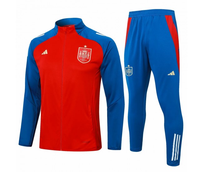 24-25 Spain Mens Red Training Presentation Tracksuit