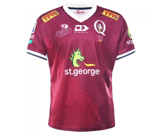 Queensland Reds Mens Home Rugby Jersey 2021