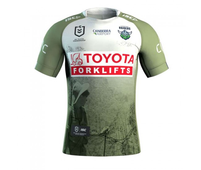 Canberra Raiders Mens ANZAC Rugby Jersey 2025