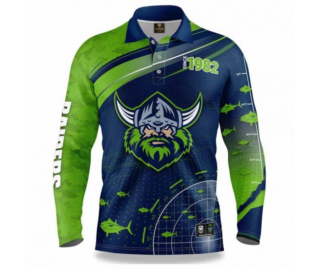 Canberra Raiders Men's Fishfinder Fishing Rugby Shirt 2022