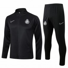24-25 Al Nassr FC Mens Black Training Presentation Tracksuit