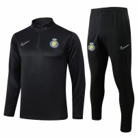 24-25 Al Nassr FC Mens Black Training Technical Tracksuit