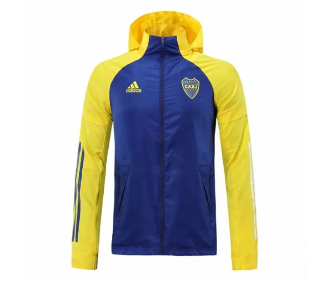 Boca Juniors All Weather Windrunner Jacket Blue 2020 2021