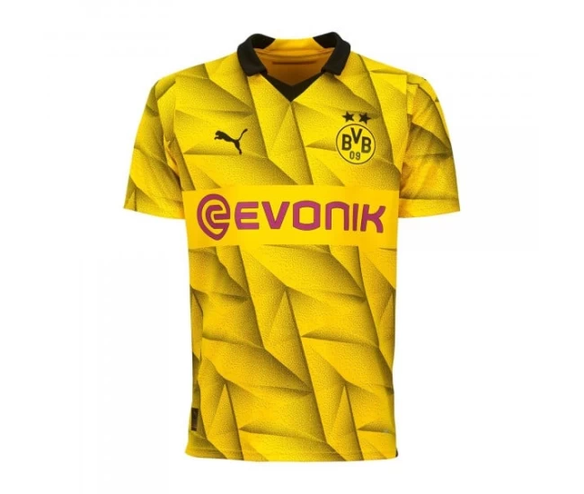 Borussia Dortmund Mens Cup Soccer Jersey 2023-24