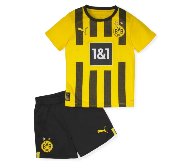 Borussia Dortmund Home Soccer Kids Kit 2022-23
