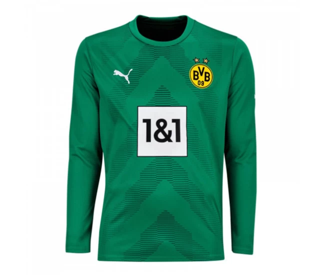 Borussia Dortmund Mens Green Goalkeeper Soccer Jersey 2022