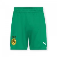 Borussia Dortmund Mens Green Goalkeeper Soccer Shorts 2022
