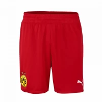 Borussia Dortmund Mens Red Goalkeeper Soccer Shorts 2022