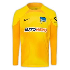 Hertha BSC Mens Yellow Goalkeeper Soccer Jersey 2022-23