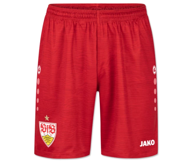 VfB Stuttgart Mens Red Away Soccer Shorts 2023-24