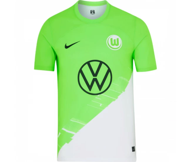 VfL Wolfsburg Mens Home Soccer Jersey 2023