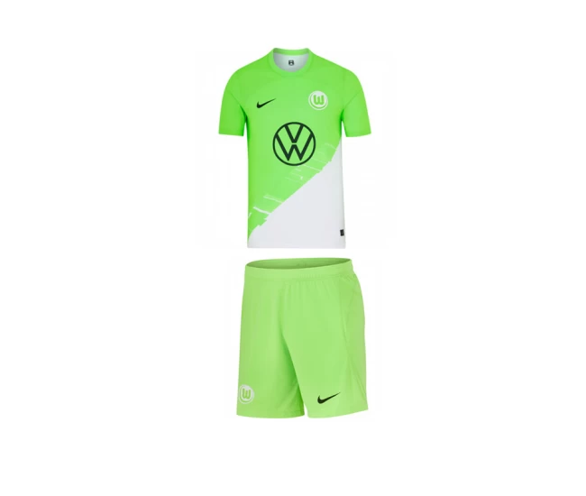 VfL Wolfsburg Kids Home Soccer Kit 2023