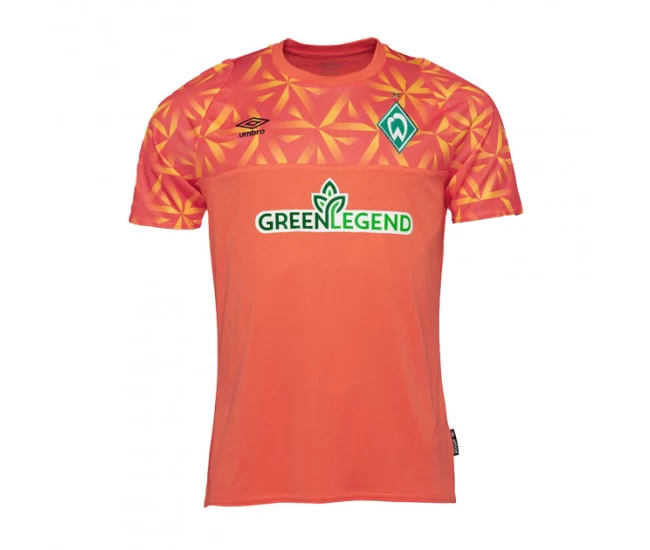 Werder Bremen Mens Coral Goalkeeper Soccer Jersey 2022