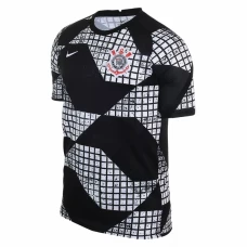 Mens Corinthians Fourth Soccer Jersey Black White 2021