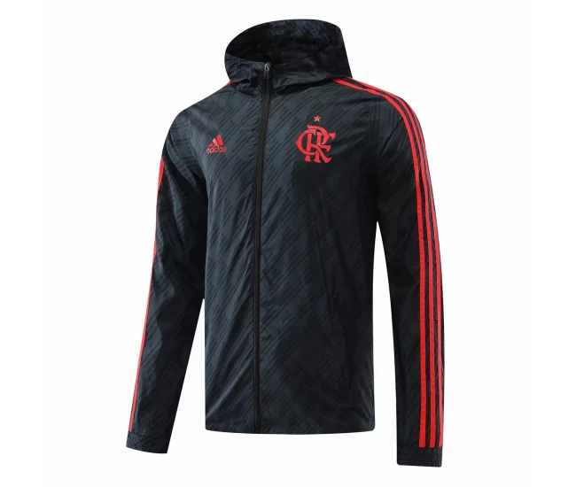 Flamengo Black Windbreaker Soccer Jacket 2022