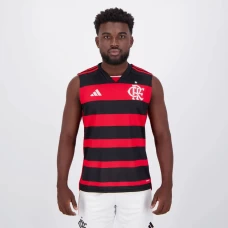 Flamengo Mens Home Sleeveless Soccer Jersey 2024