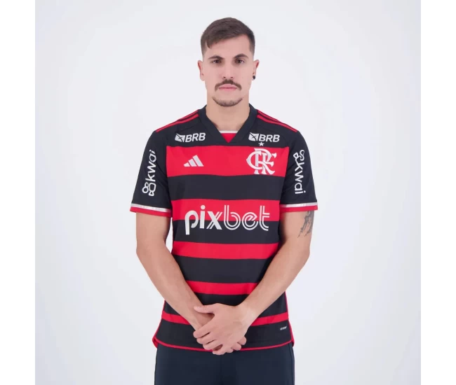 Flamengo Mens Home Sponsor Soccer Jersey 2024