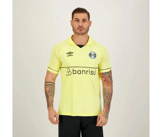 Umbro Gremio Mens Yellow Goalkeeper Soccer Jersey 2023