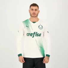 Palmeiras Men's Long Sleeve Away Soccer Jersey 2023-24