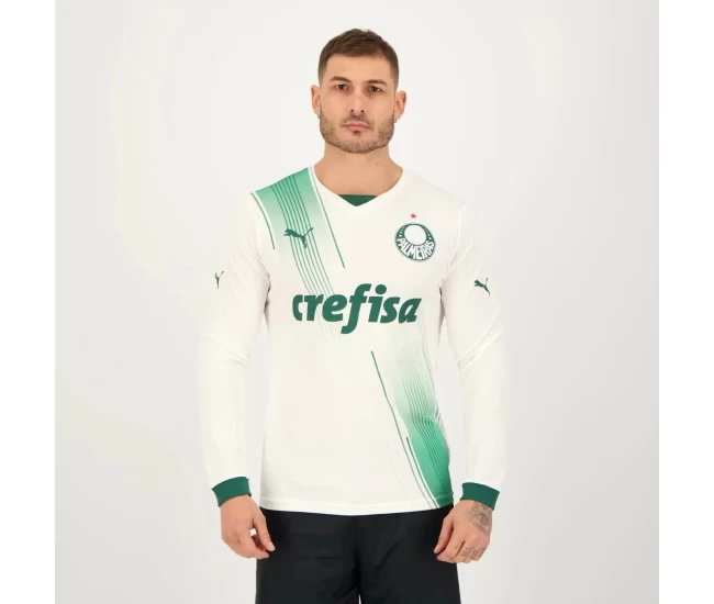 Palmeiras Men's Long Sleeve Away Soccer Jersey 2023-24