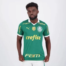 Palmeiras Mens Brazilian Champion Patch Home Soccer Jersey 2024