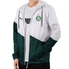 2022 Palmeiras Green and White Windbreaker Soccer Jacket