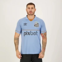 Umbro Santos Men's Blue Goalkeeper Soccer Jersey 2023-24