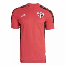 Sao Paulo Training Soccer Jersey Mens Red 2021 2022