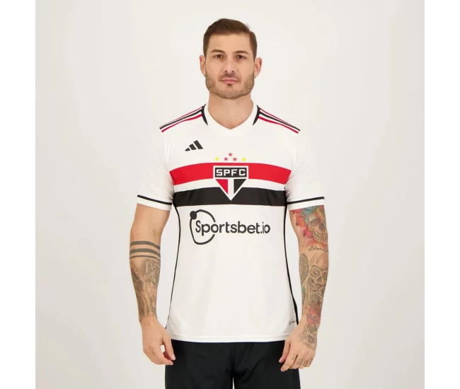Sao Paulo Mens Home Soccer Jersey 2023