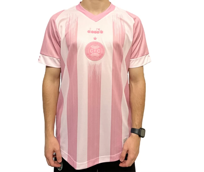 Coritiba Mens Pink Soccer Jersey 2024