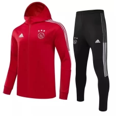 Ajax Amsterdam Red Hooded Presentation Soccer Tracksuit 2021-22