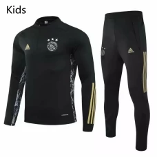 Ajax Training Sweat Soccer Tracksuit Black Kids 2020 2021