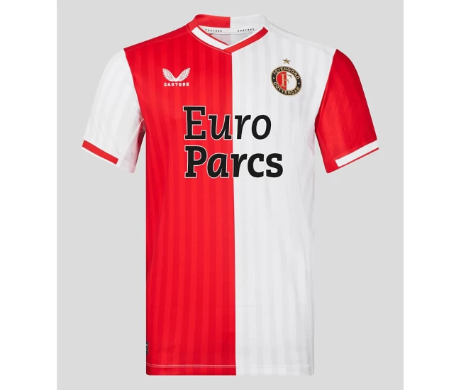 Feyenoord Mens Home Soccer Jersey 23-24
