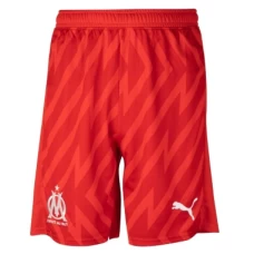 Olympique de Marseille Men's Red Goalkeeper Soccer Shorts 2023