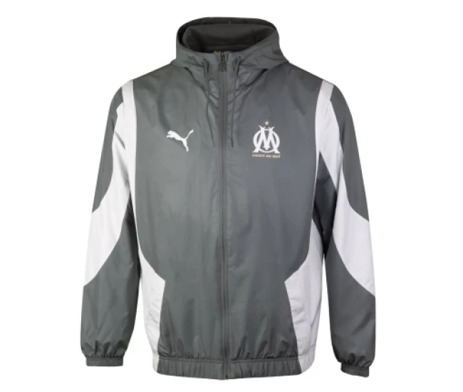 Olympique de Marseille Men's Pre Match Soccer Jacket 2023