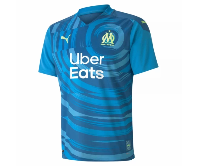 Olympique de Marseille third Soccer Jersey blue 2020 2021