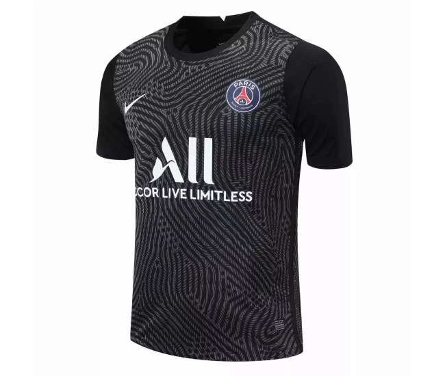 Paris Saint Germain Goalkeeper Soccer Jersey Black 2020 2021
