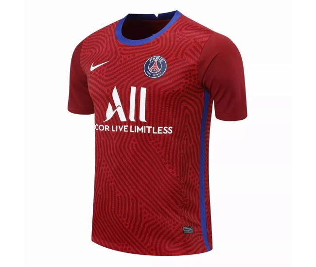 Paris Saint Germain Goalkeeper Soccer Jersey Red 2020 2021