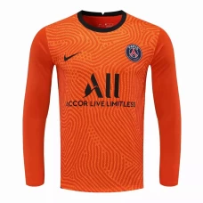 Paris Saint Germain Goalkeeper Long Sleeve Soccer Jersey Orange 2020 2021