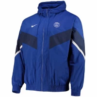 Paris Saint-Germain Strike Anthem Full-Zip Hoodie Soccer Jacket Blue