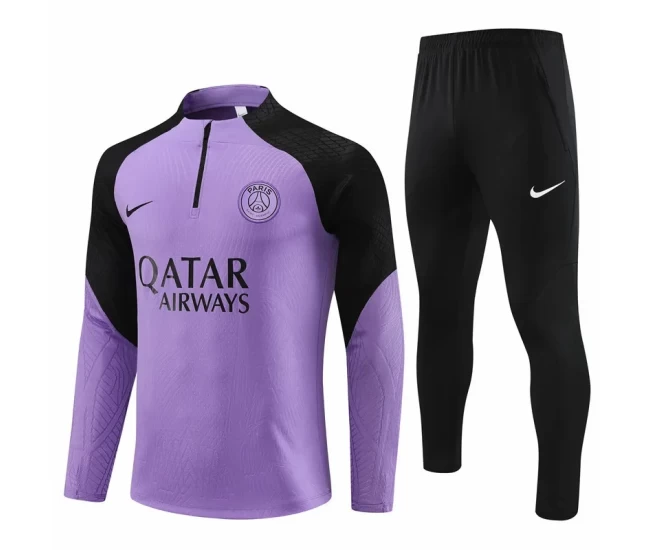 PSG Purple Training Technical Soccer Tracksuit 2023