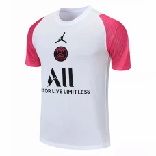 PSG X Jordan Training Soccer Jersey White Pink 2021 2022