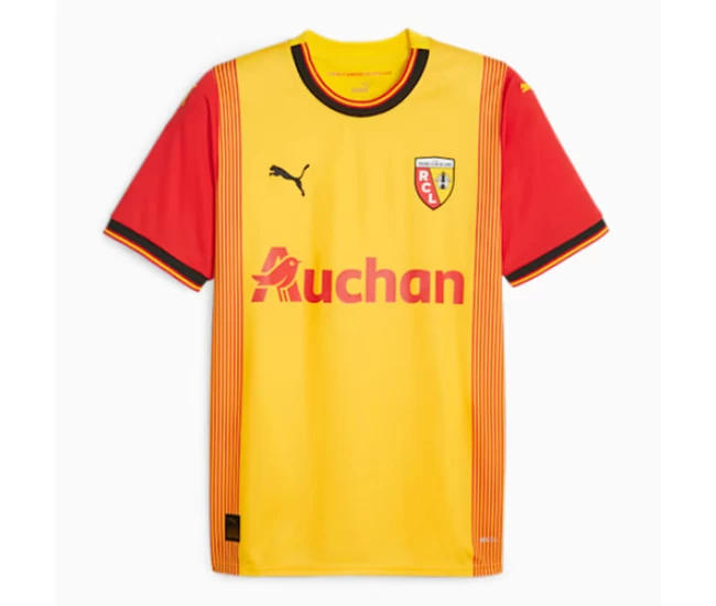 RC Lens Mens Home Soccer Jersey 2023