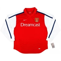 Arsenal Home Retro Long Sleeve Soccer Jersey 2000-02